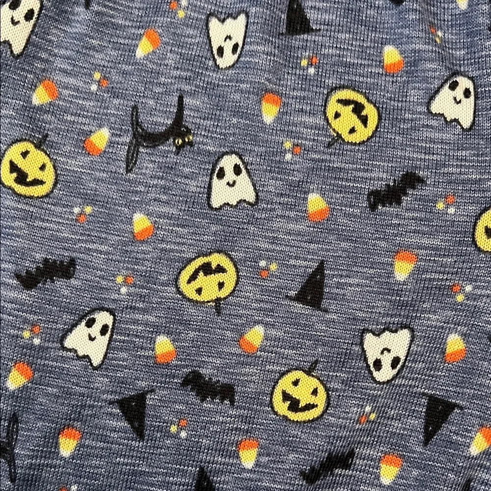Bloomingdale's Halloween Emoji Print Blue Pajama Pants‎